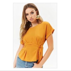 Belted Top-Stitch Dolman Top *new with tags*